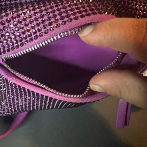 Rare Calfskin Palazzo Crystal Medusa Backpack Pink